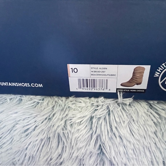 🔥 NIB White Mountain Alden Women's Mid Calf Western Bootie in Beachwood Fabric - Picture 10 of 11